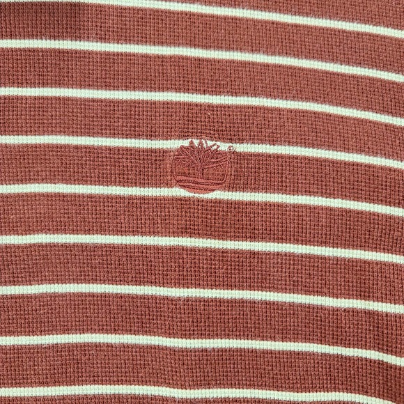 Timberland Shirt Mens Large Red Striped Outdoors Polo Golf Casual Short‎ Sleeve - Picture 6 of 10